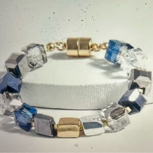 Faceted Bead Stone Bracelet by Saachi